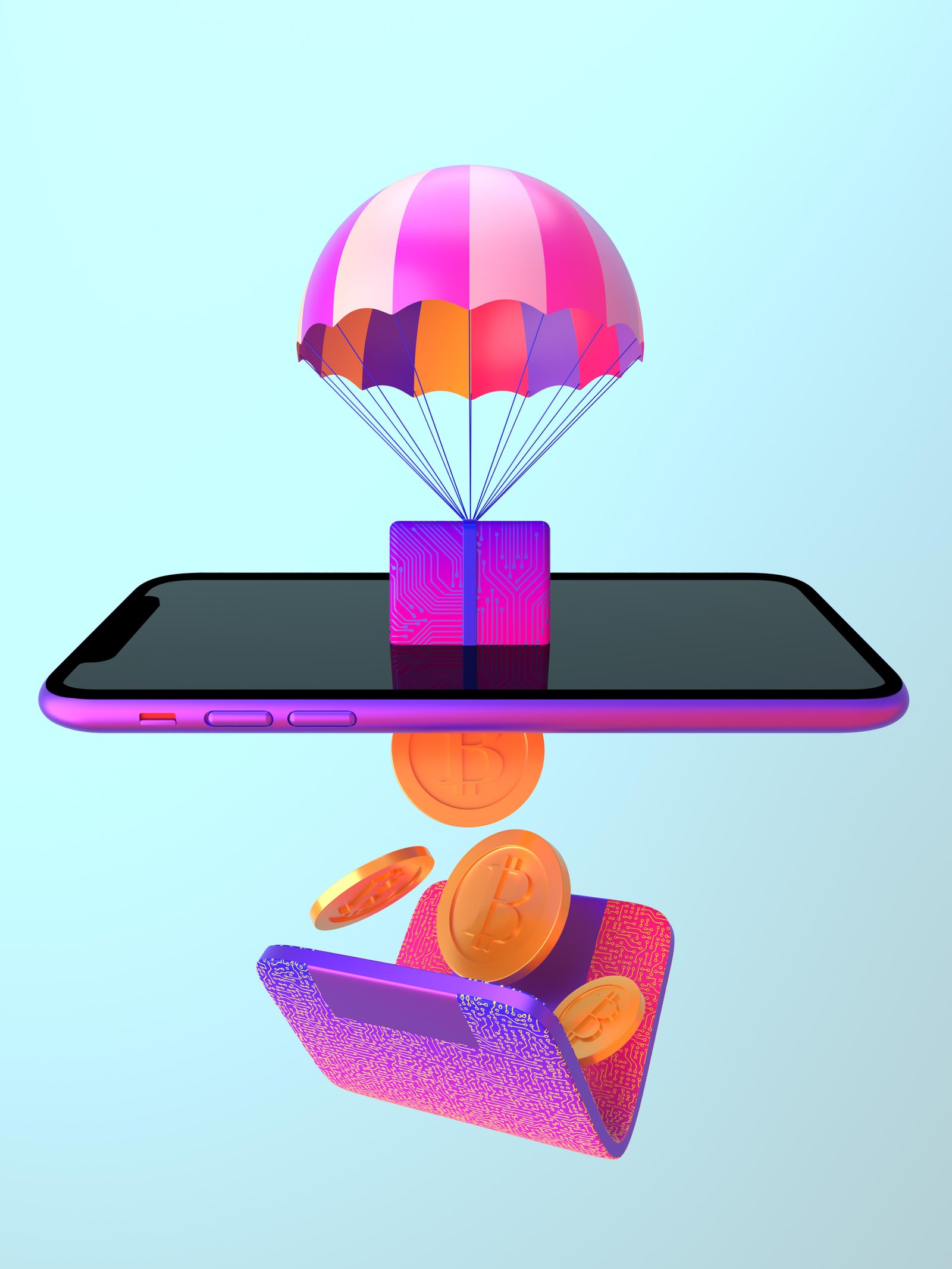 3d-rendewring-cryptocurency-distribution-concept