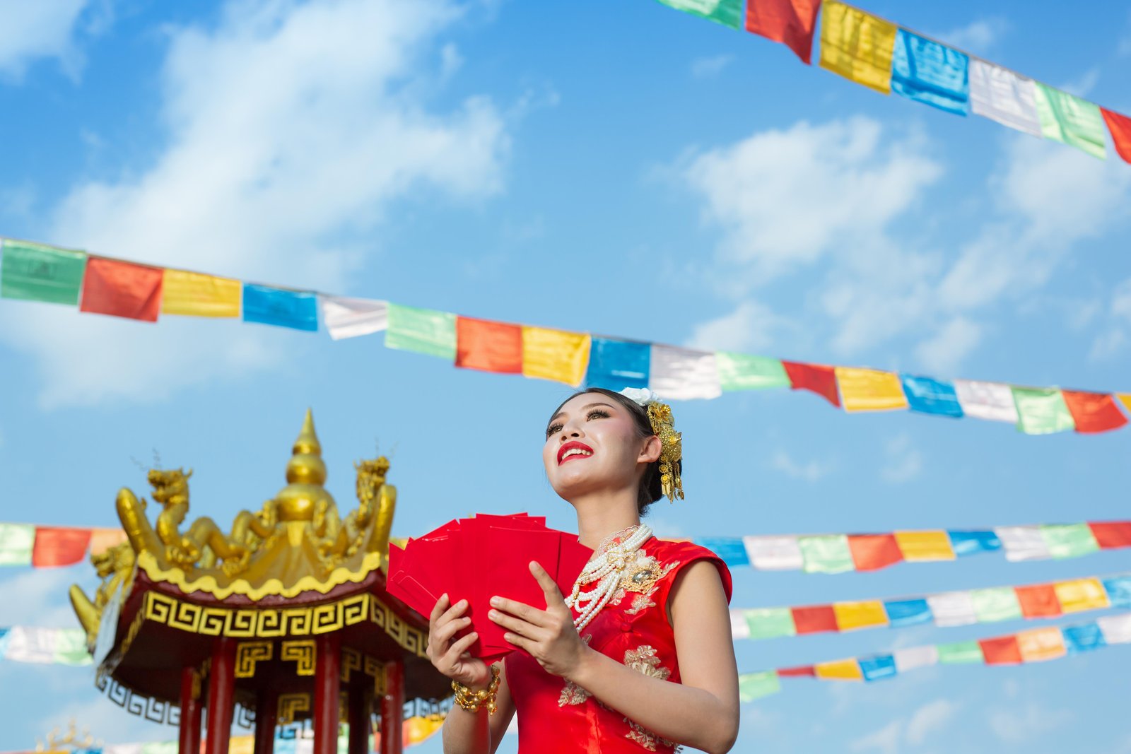 beautiful-asian-girl-wearing-red-dress