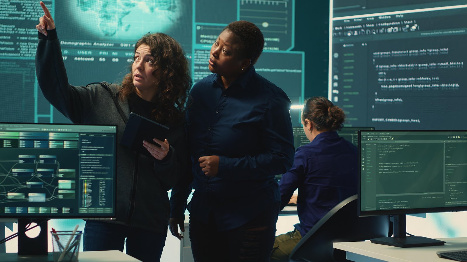 cyber-security-experts-women-working-spyware-malware-detection