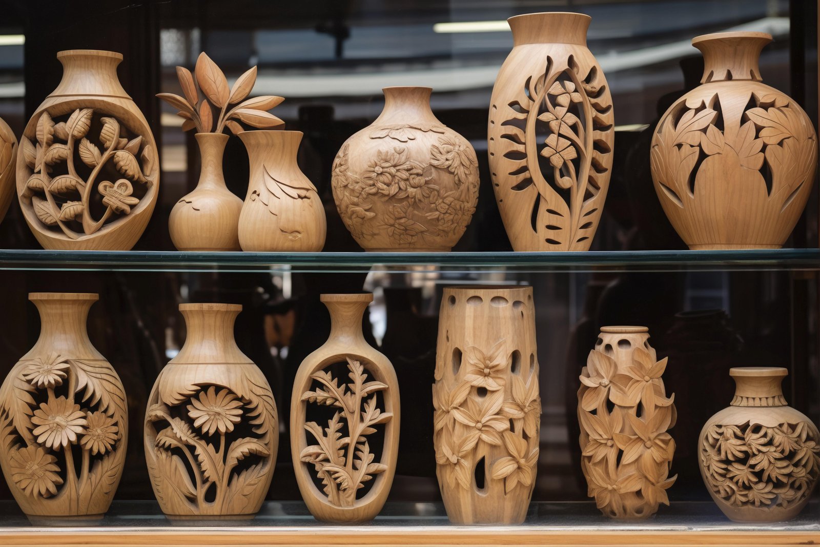 handcrafted-wooden-decorative-vase