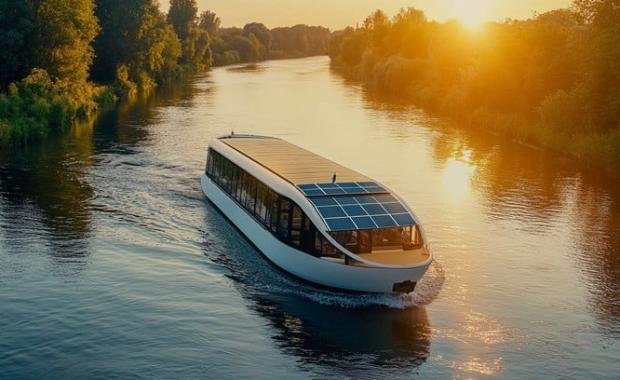 Solar-Powered Riverboats for Sustainable Transportation