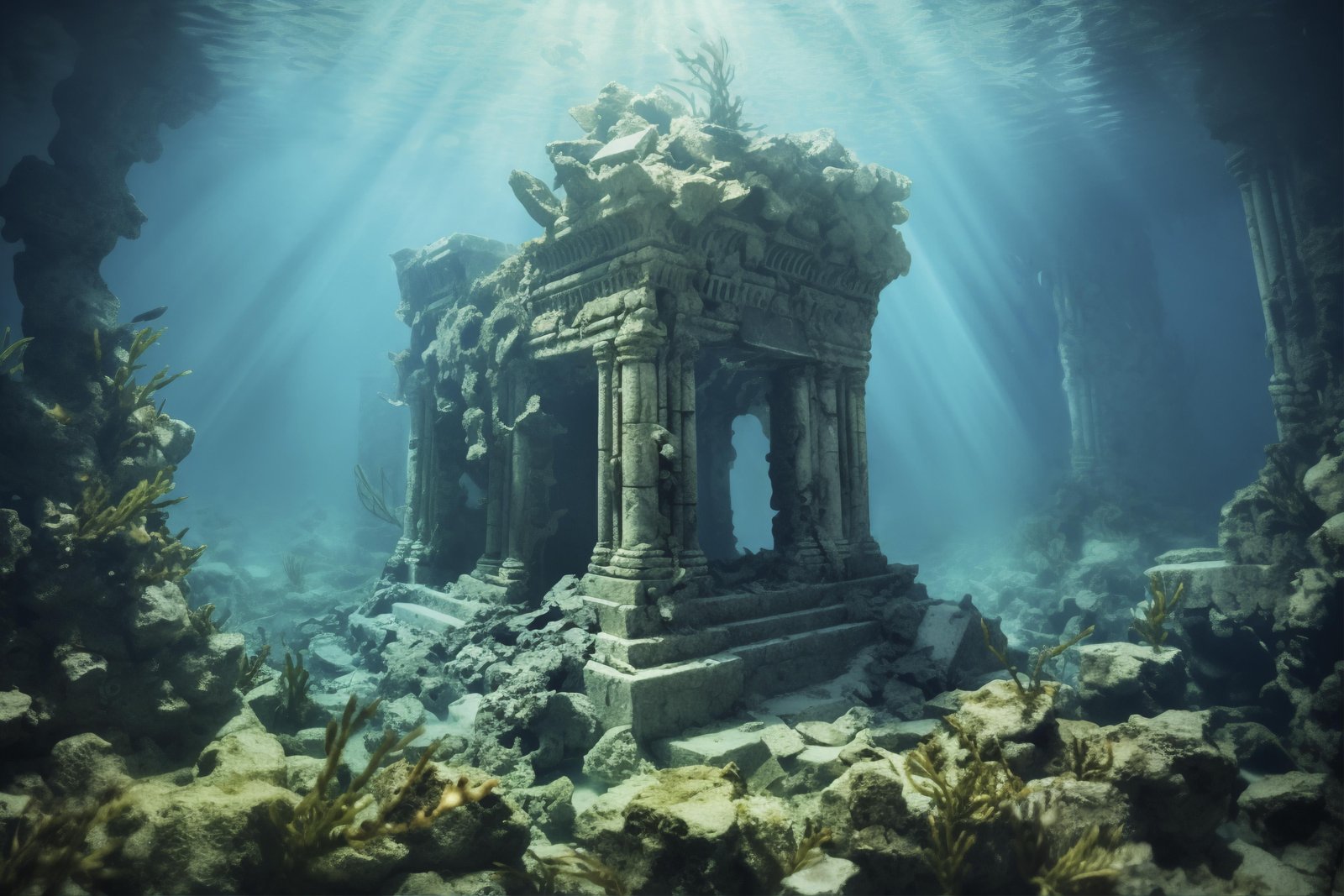 view-archeological-underwater-building-ruins