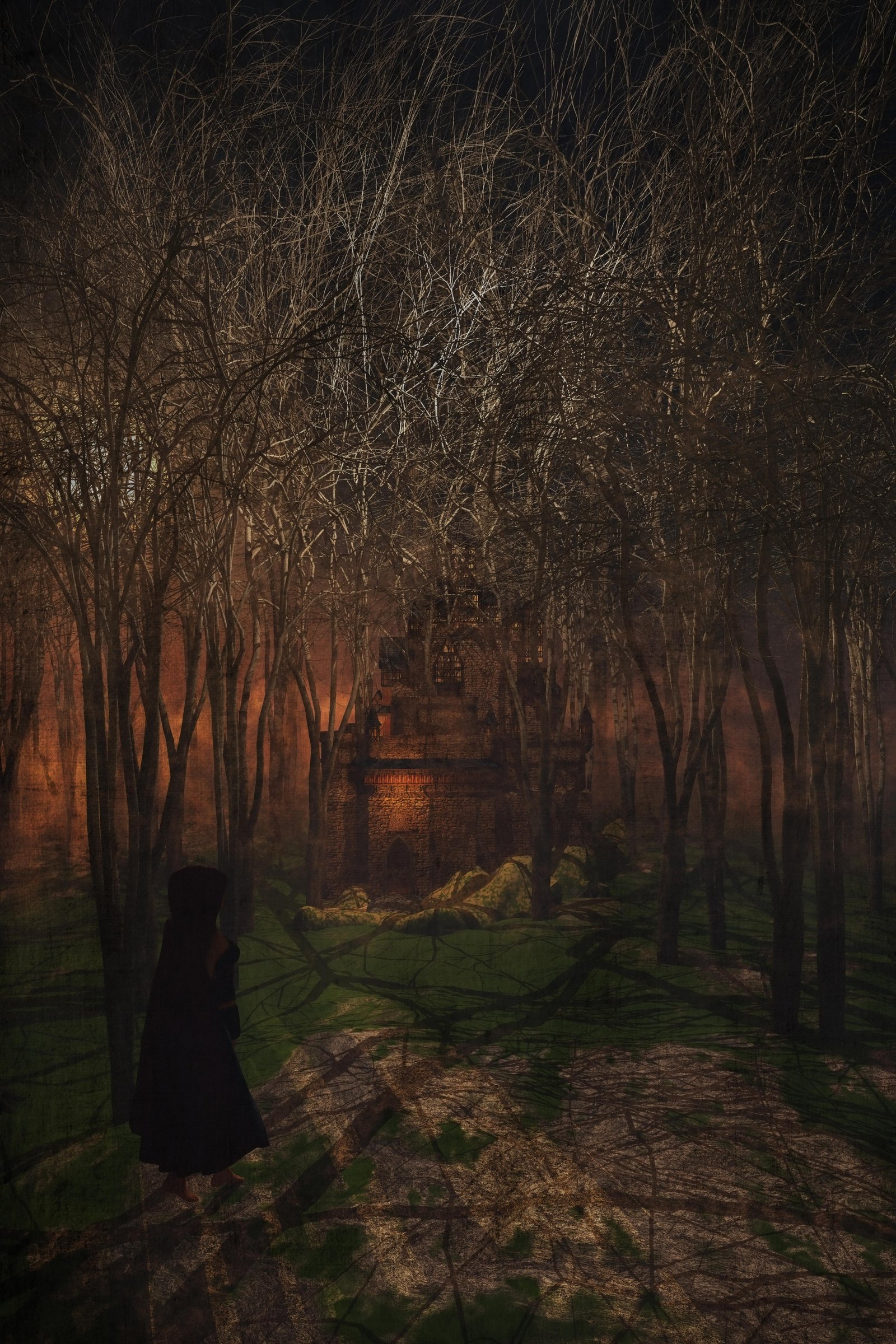 woman-near-castle